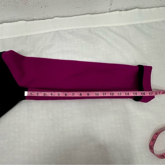 beppa Women’s size Small Fuchsia and Black Deco Wool Blazer - Picture 12 of 13